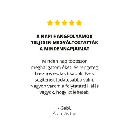 Áramlás Tagság - Folyamat