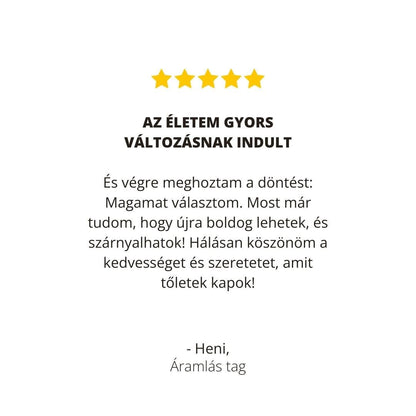 Áramlás Tagság - Folyamat