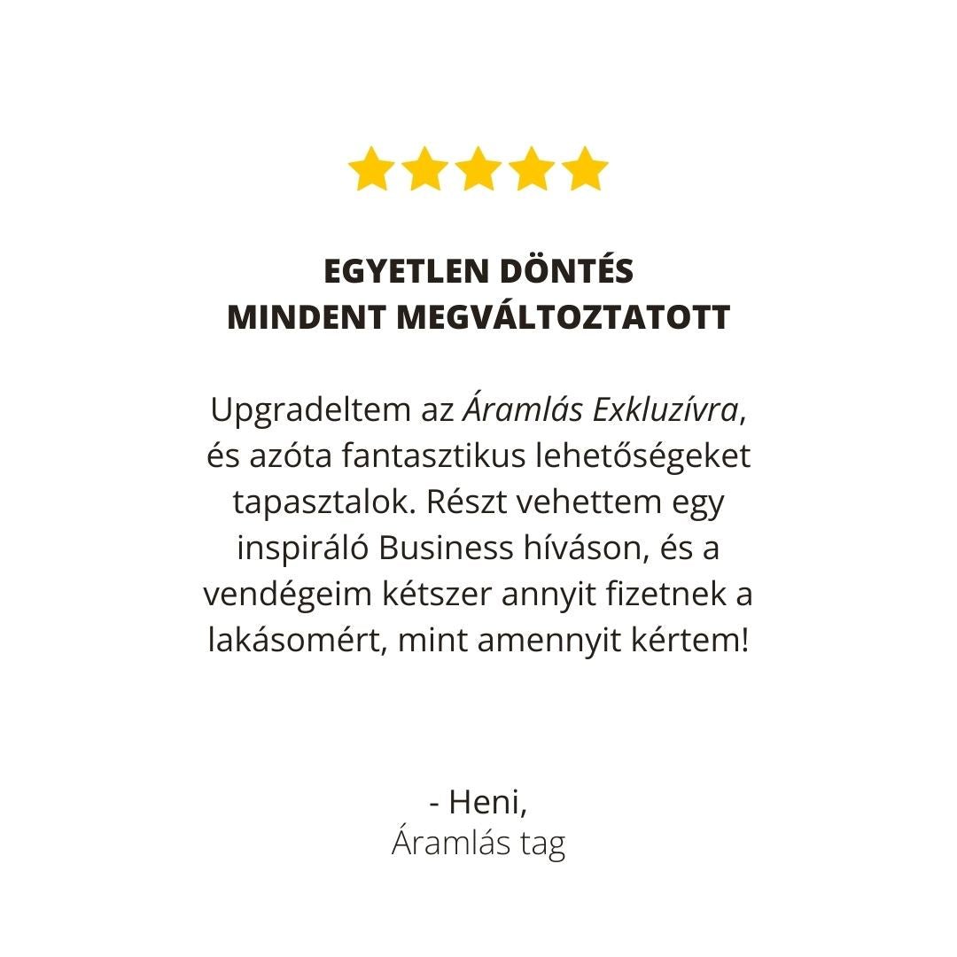 Áramlás Tagság - Folyamat